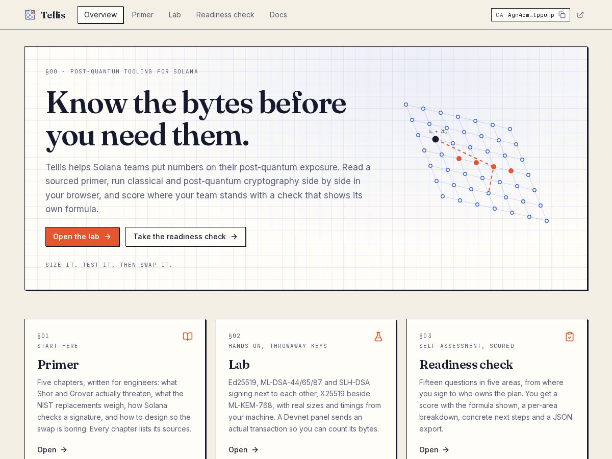 Landing-page snapshot of tellis.lat