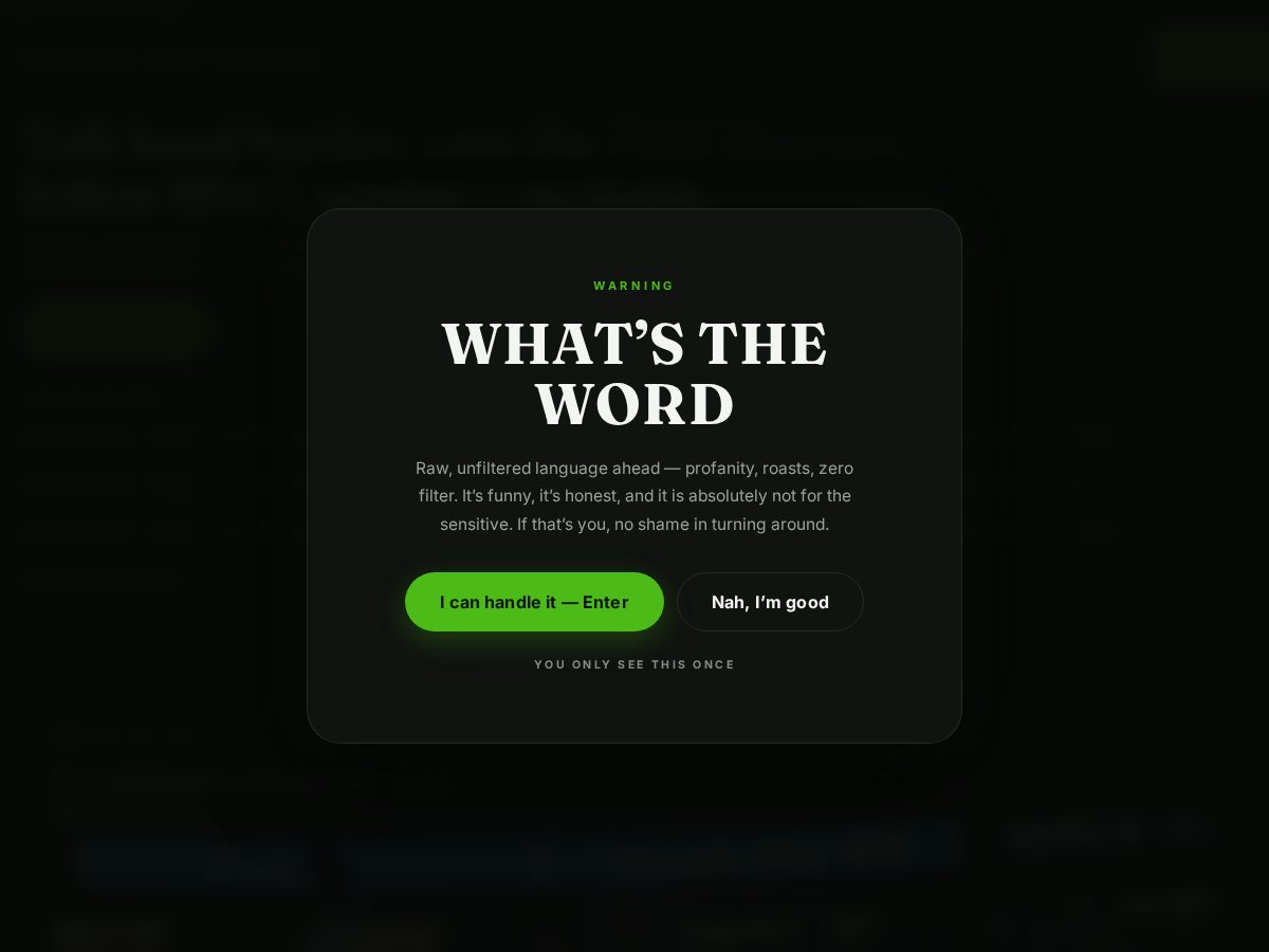 Landing-page snapshot of yards.fyi