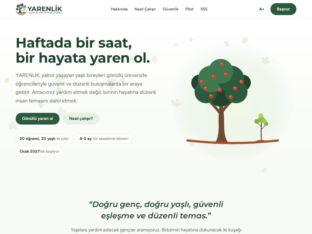 Landing-page snapshot of yarenlikdernegi.org