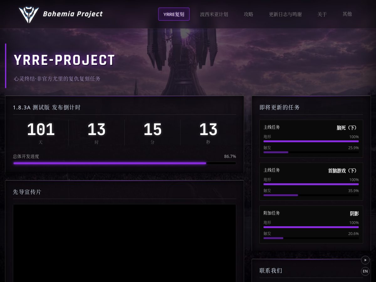 Landing-page snapshot of yrre-web.online