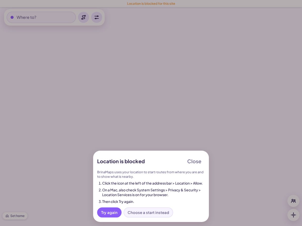 Landing-page snapshot of brinamaps.com