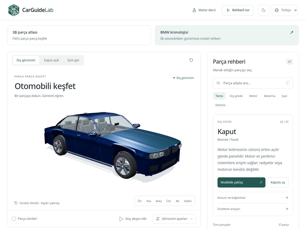 Landing-page snapshot of carguidelab.com