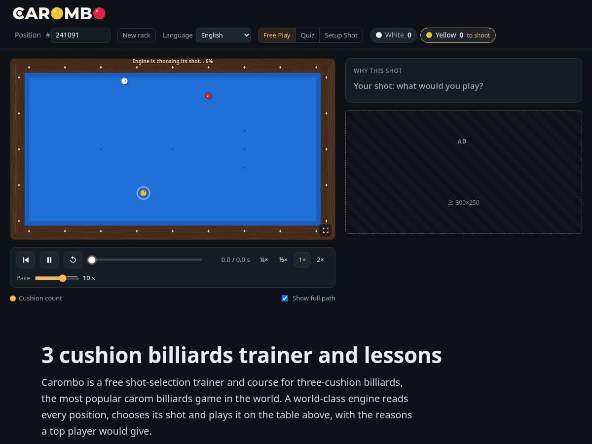 Landing-page snapshot of carombo.com