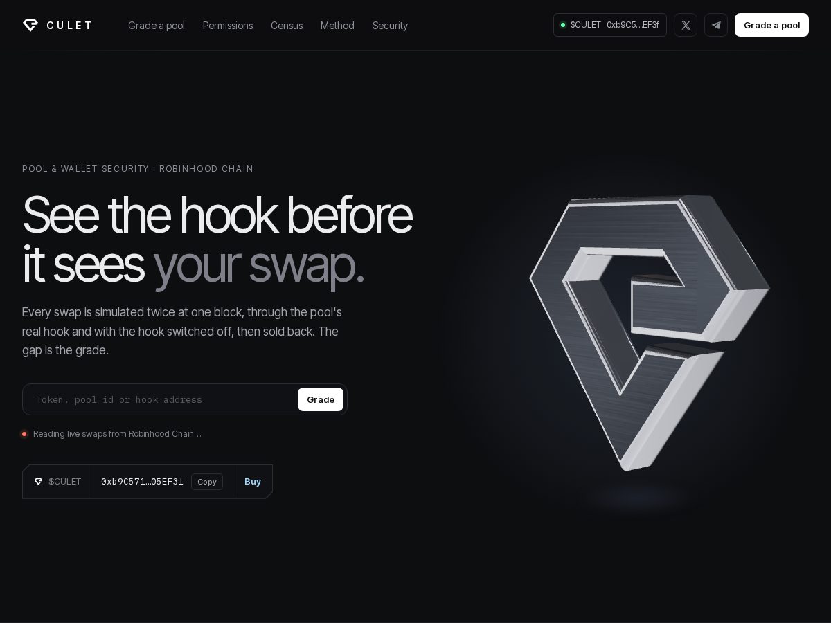 Landing-page snapshot of culetlab.com