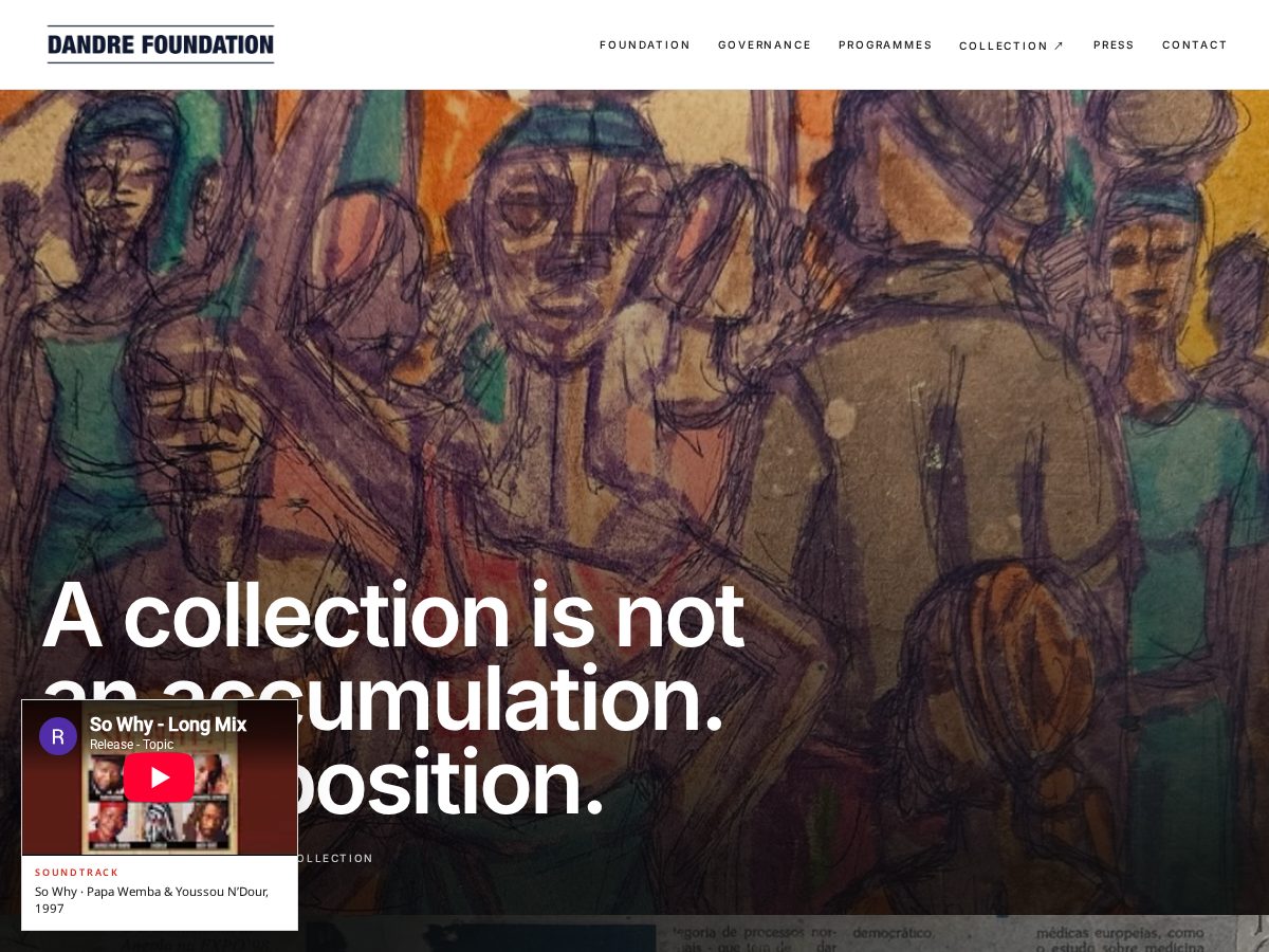 Landing-page snapshot of dandrefoundation.org