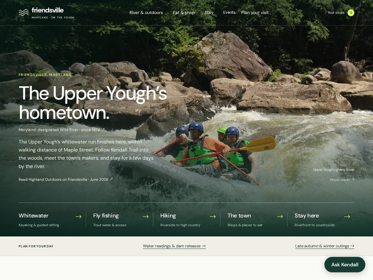 Landing-page snapshot of discoverfriendsville.com