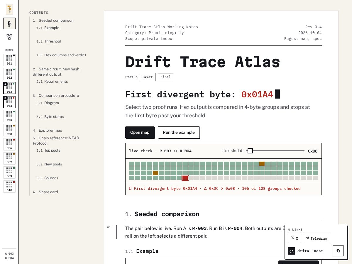 Landing-page snapshot of drifttraceatlas.xyz