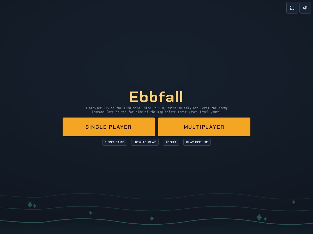 Landing-page snapshot of ebbfall.com