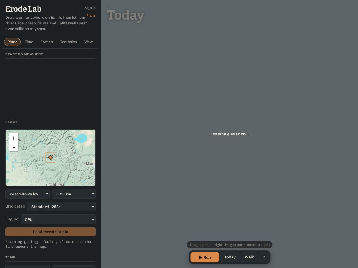 Landing-page snapshot of erodelab.com