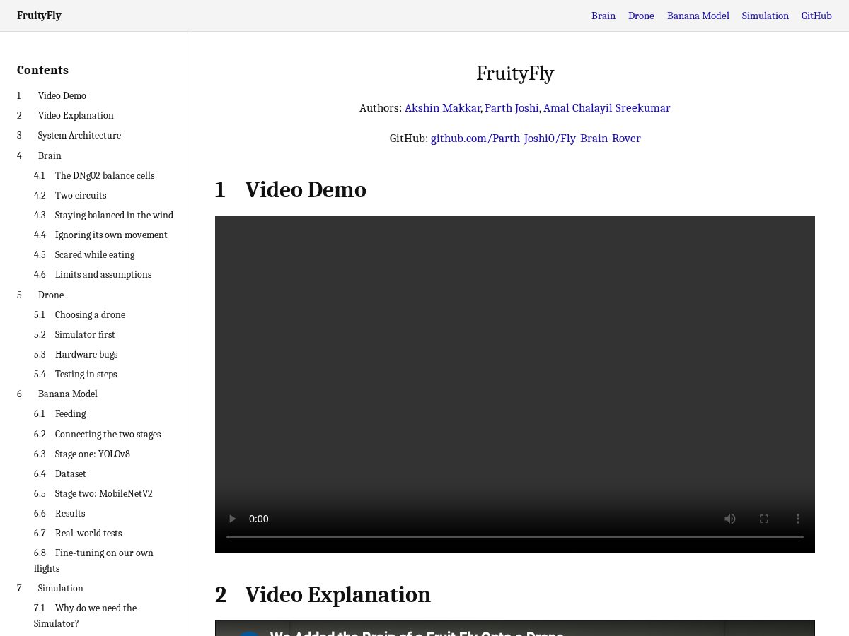 Landing-page snapshot of fruity-fly.com