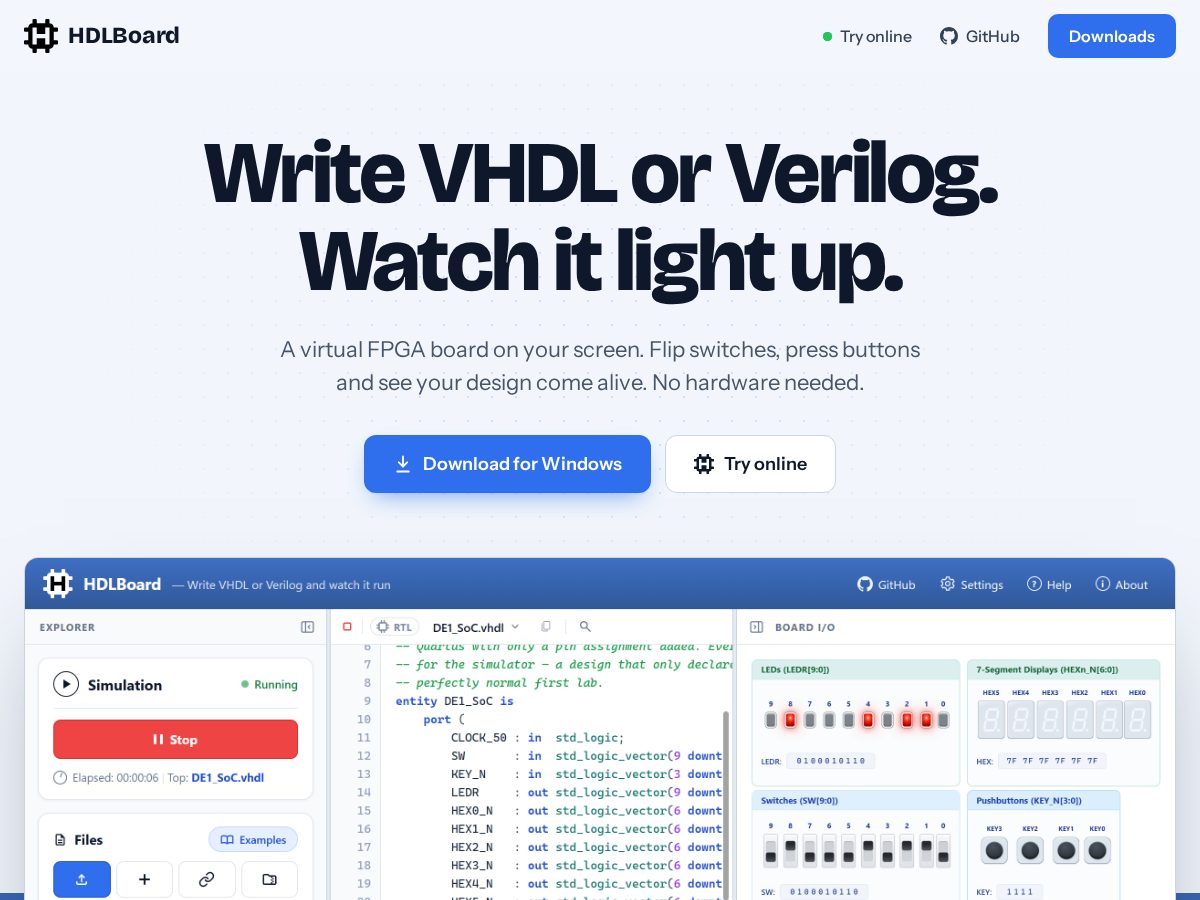 Landing-page snapshot of hdlboard.org