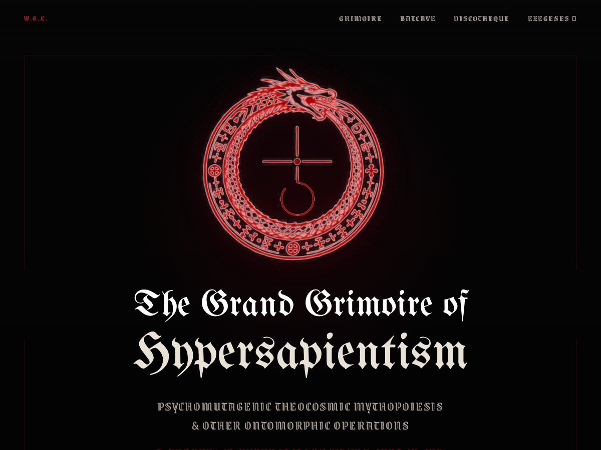 Landing-page snapshot of hypersapientism.com