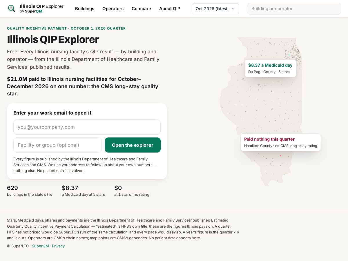 Landing-page snapshot of illinoisqip.com
