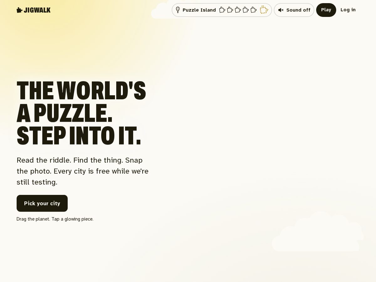 Landing-page snapshot of jigwalkperth.com