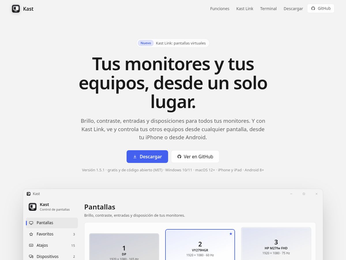 Landing-page snapshot of kastdesk.com