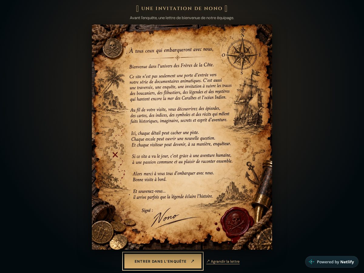 Landing-page snapshot of lesfreresdelacote.com