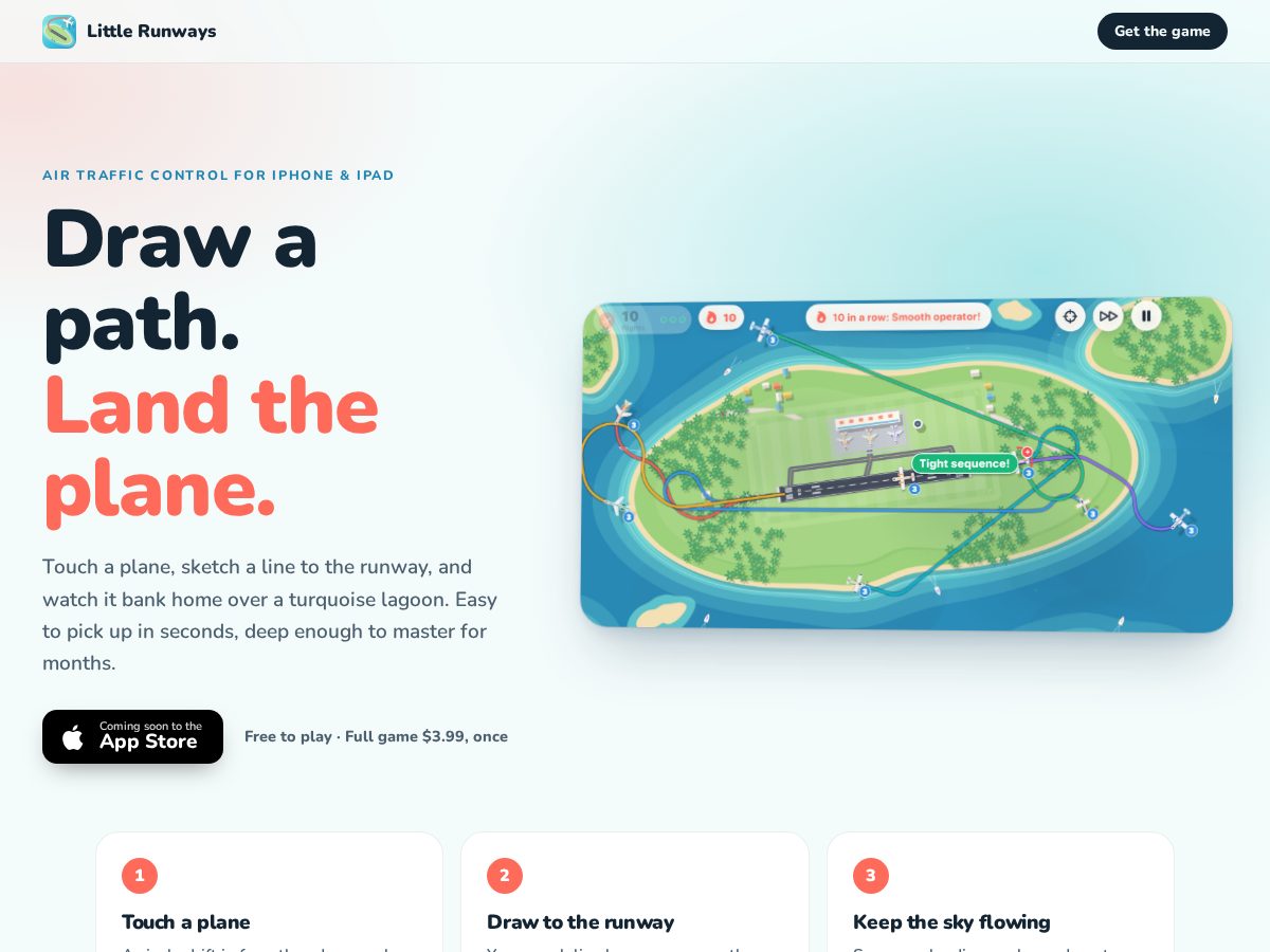Landing-page snapshot of little-runways.com
