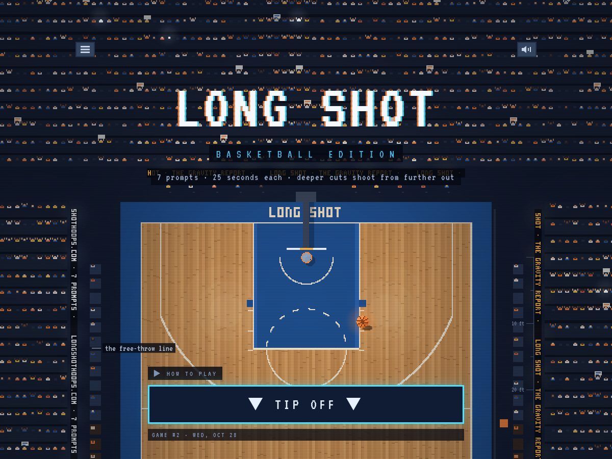 Landing-page snapshot of longshothoops.com