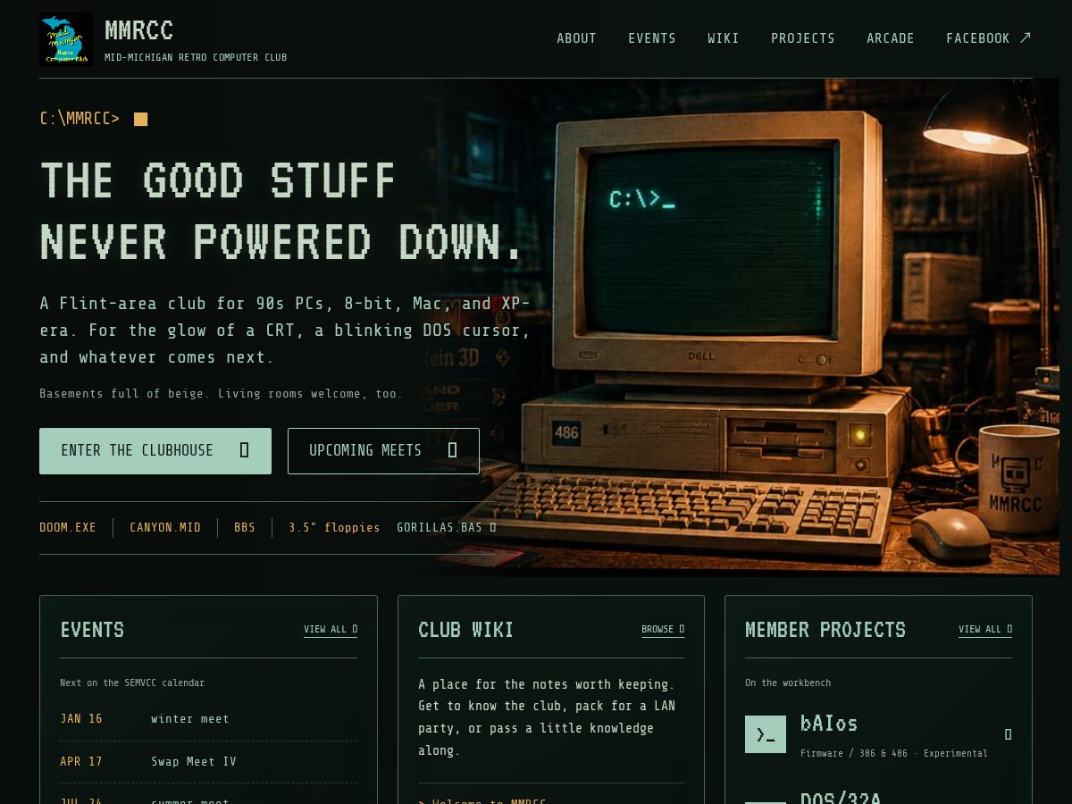 Landing-page snapshot of mmrcc.net