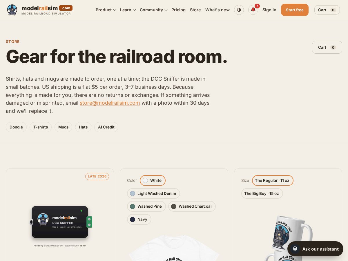 Landing-page snapshot of modelrailsim.net