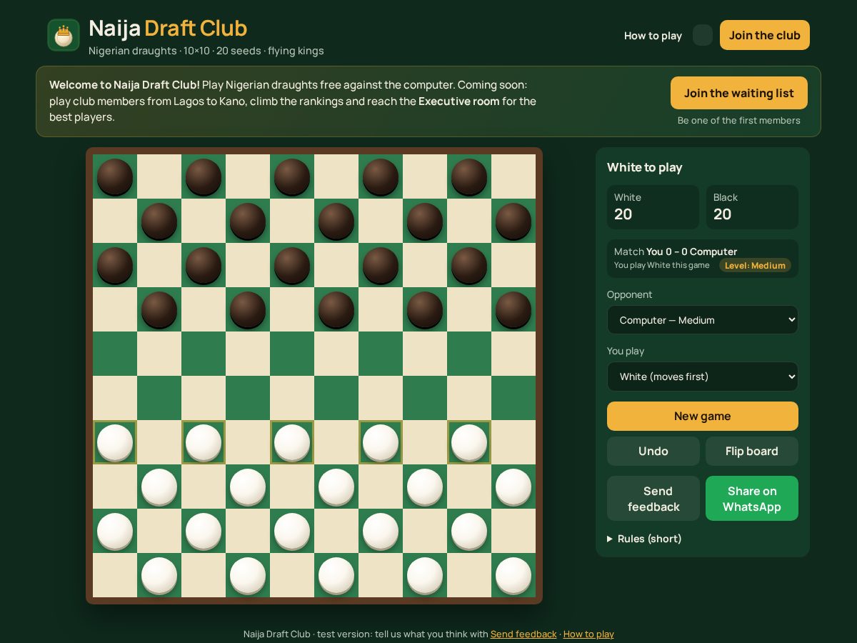 Landing-page snapshot of naijadraftclub.com