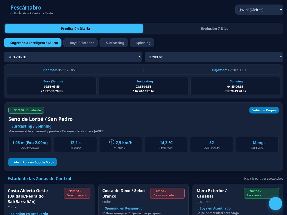 Landing-page snapshot of pescartabro.com