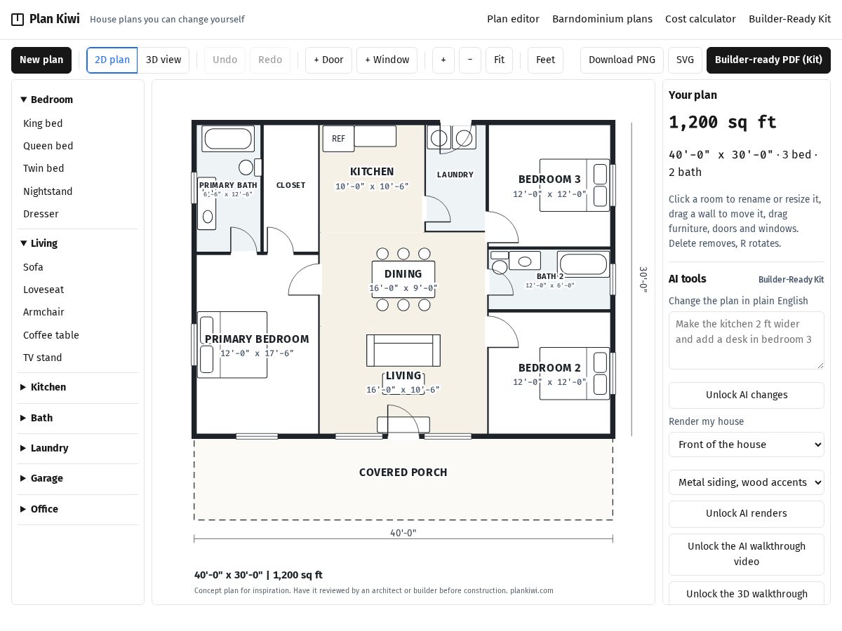 Landing-page snapshot of plankiwi.com