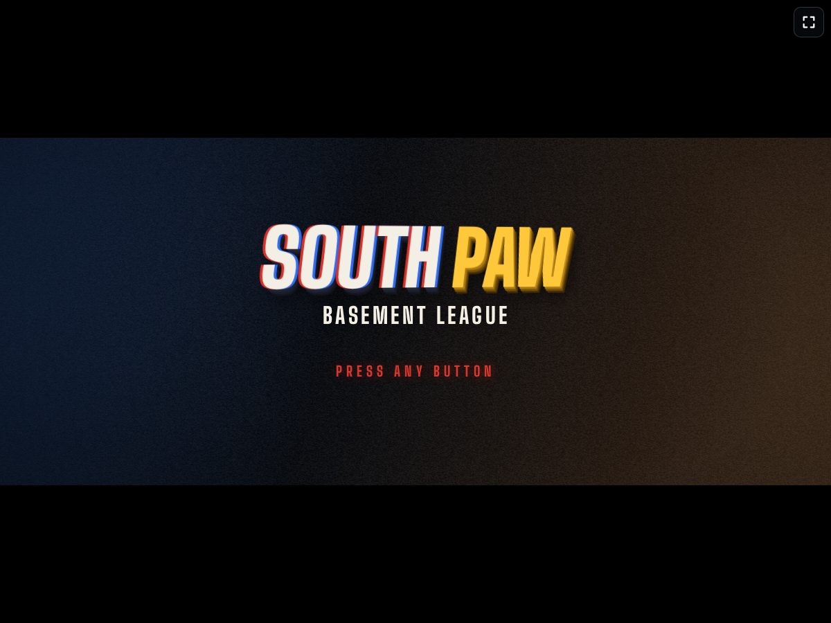 Landing-page snapshot of playsouthpaw.com
