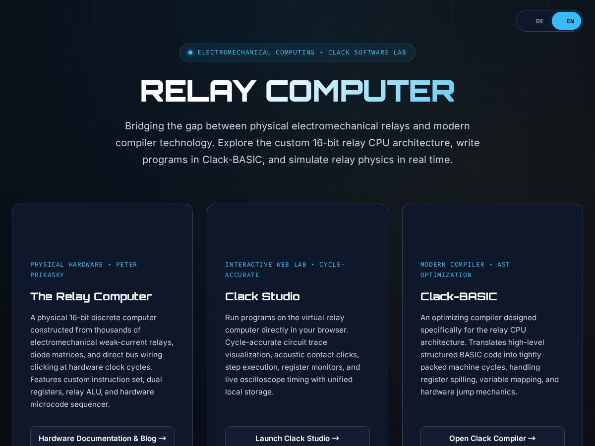 Landing-page snapshot of relaycomputer.org