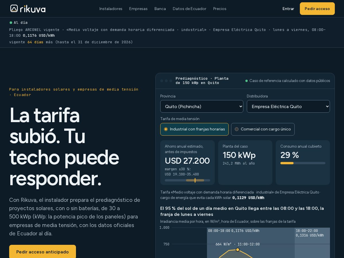 Landing-page snapshot of rikuva.com