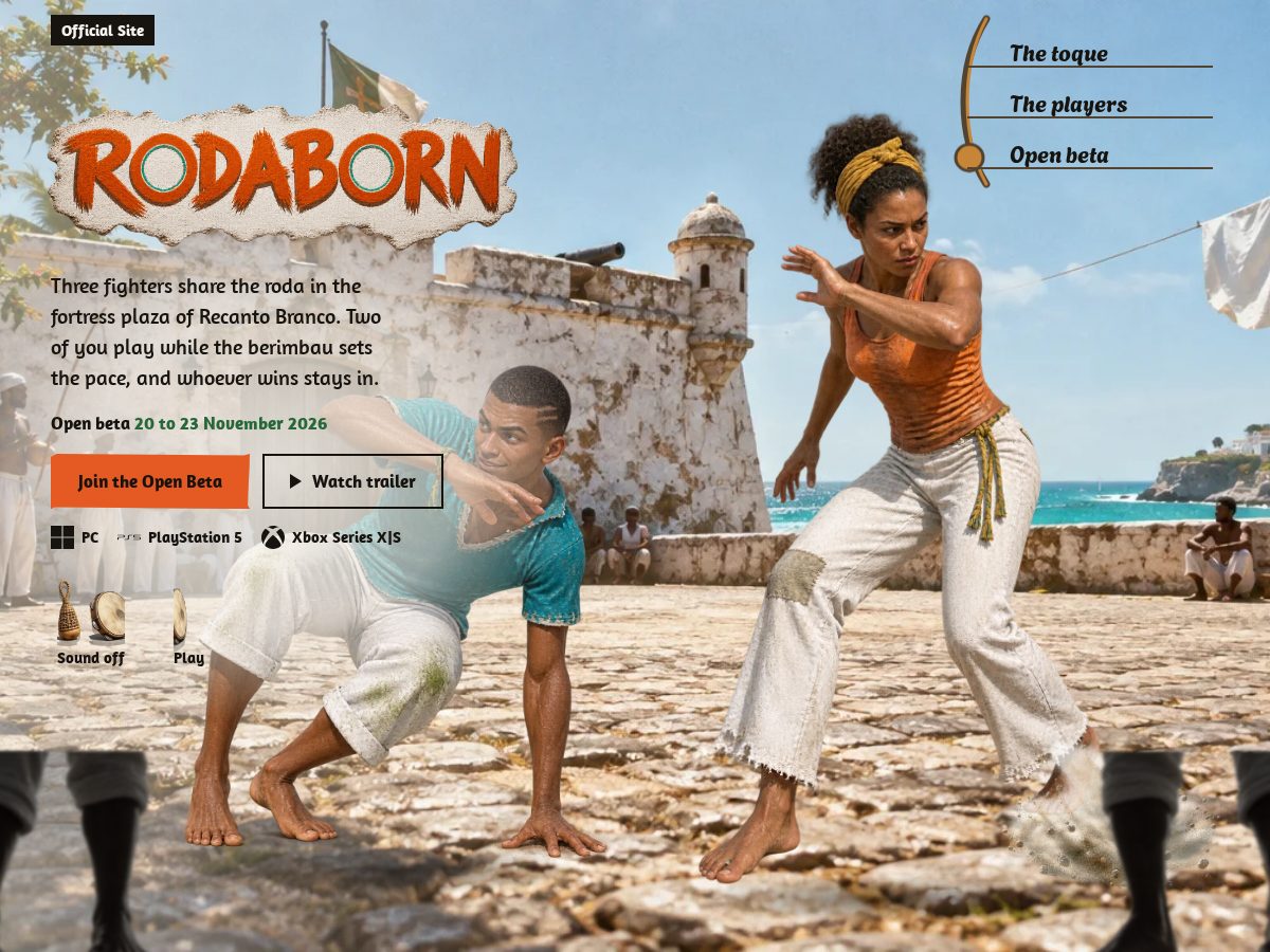 Landing-page snapshot of rodaborn.com