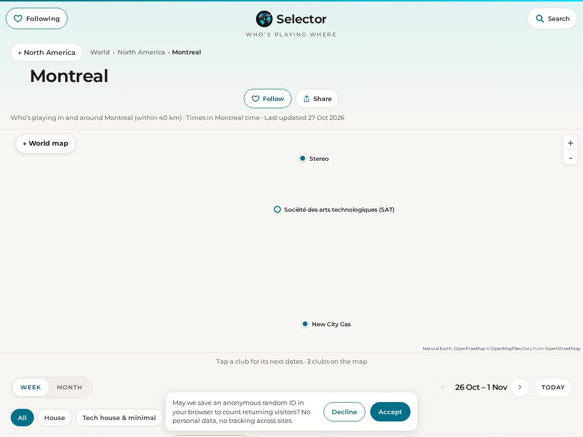 Landing-page snapshot of selectormap.com