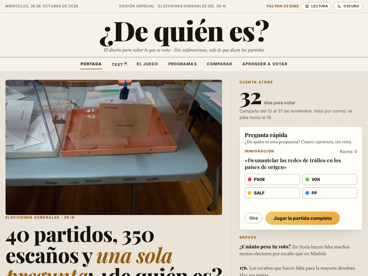 Landing-page snapshot of sepamosvotar.com