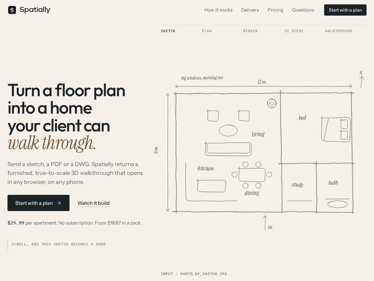 Landing-page snapshot of spatially.pro
