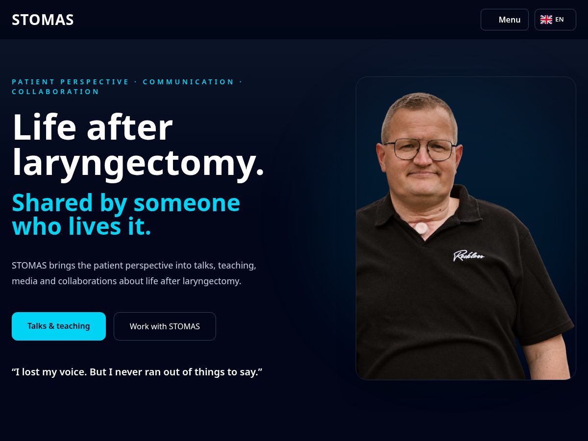 Landing-page snapshot of stomasguide.com