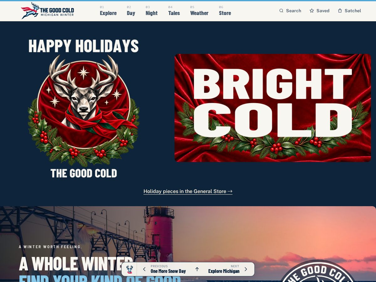 Landing-page snapshot of thegoodcold.com