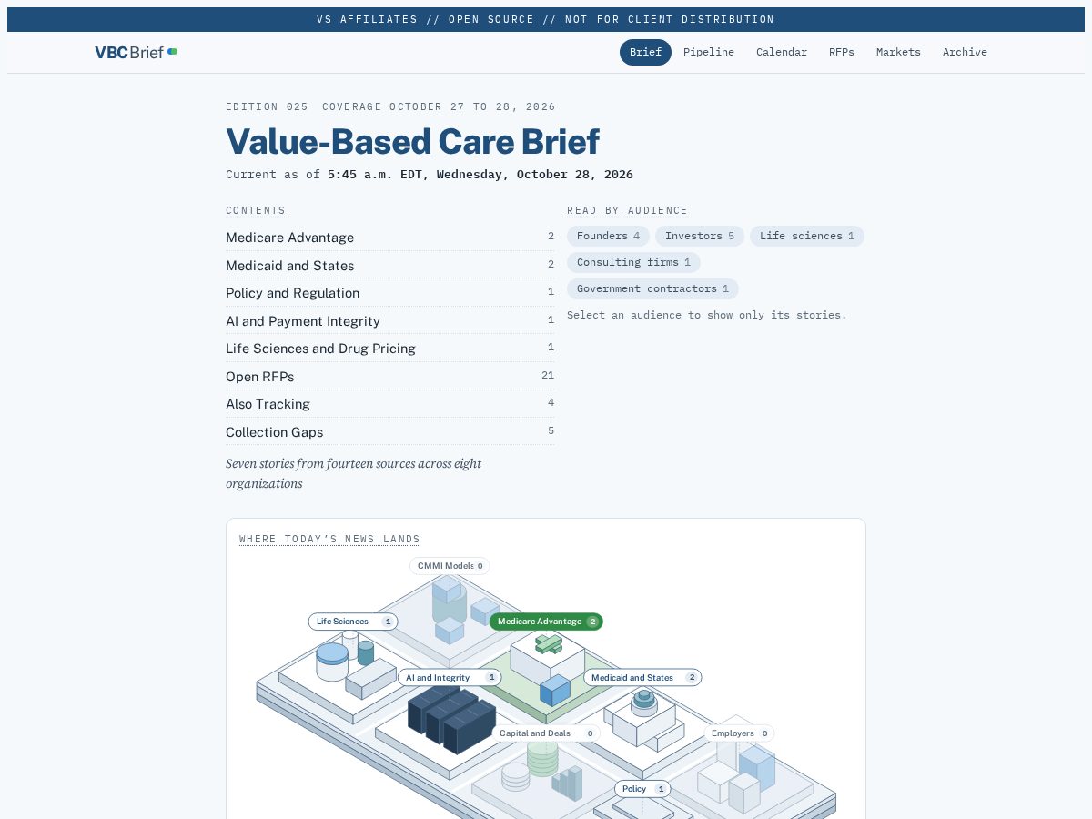 Landing-page snapshot of vbcbrief.com