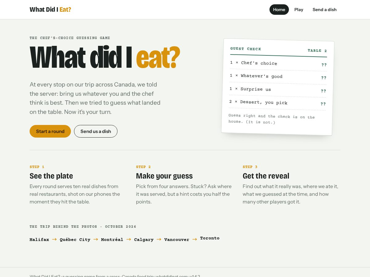 Landing-page snapshot of whadidieat.com