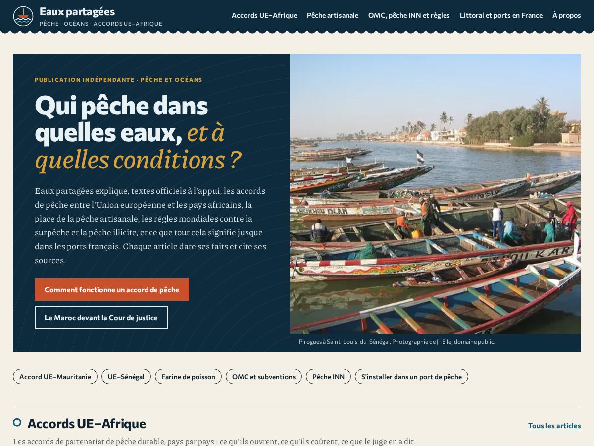 Landing-page snapshot of accordsdepeche.com