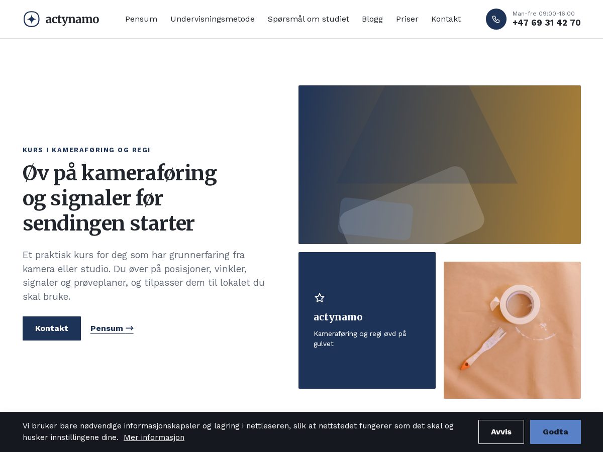 Landing-page snapshot of actynamo.com