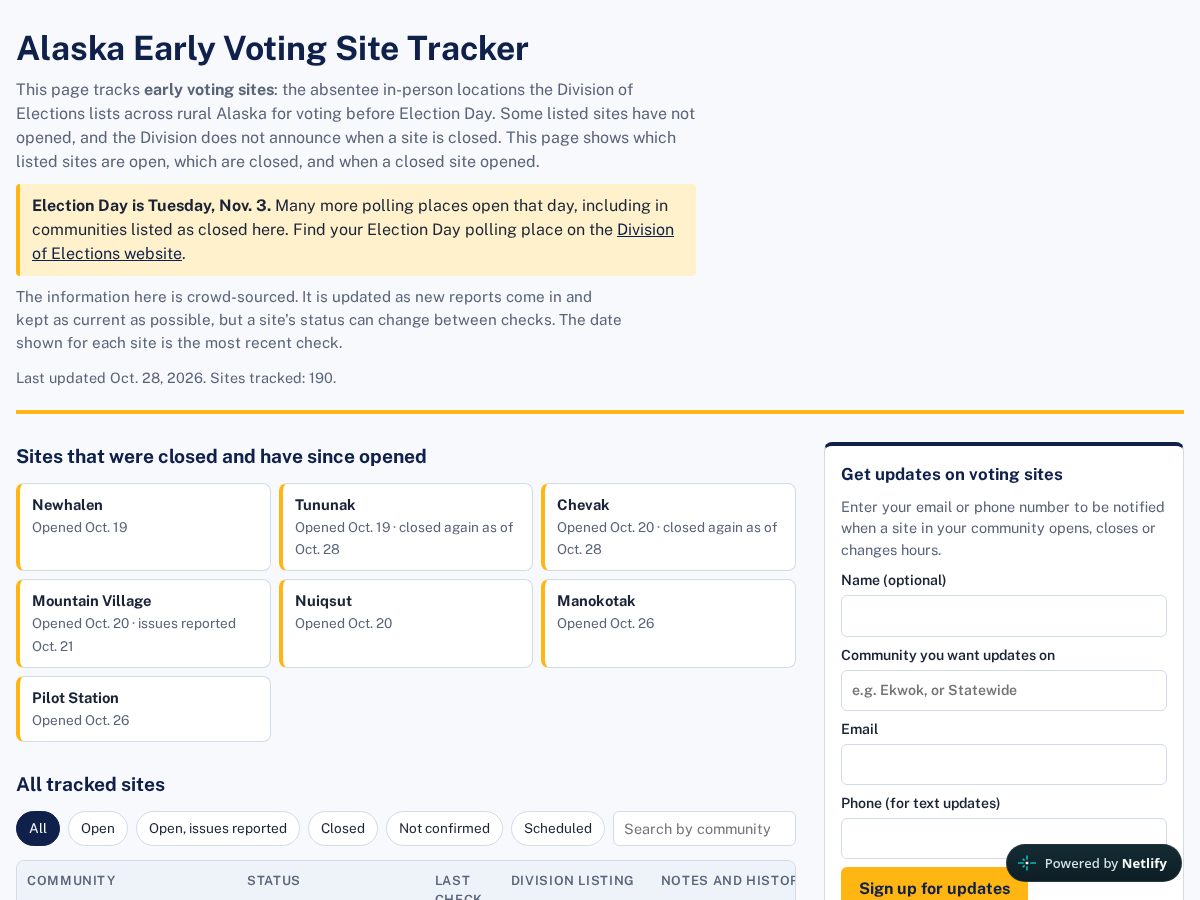 Landing-page snapshot of alaskavoteraccess.com
