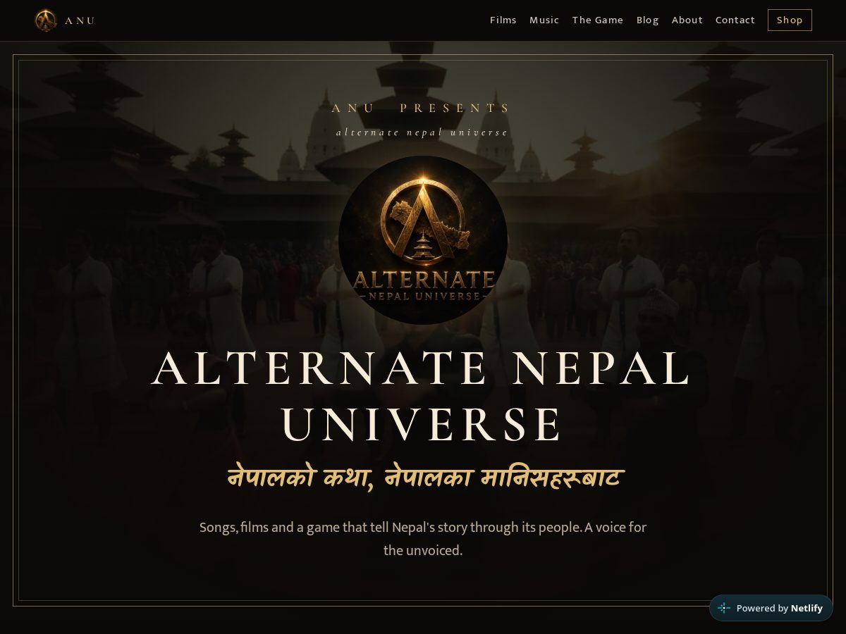 Landing-page snapshot of alternatenepal.com