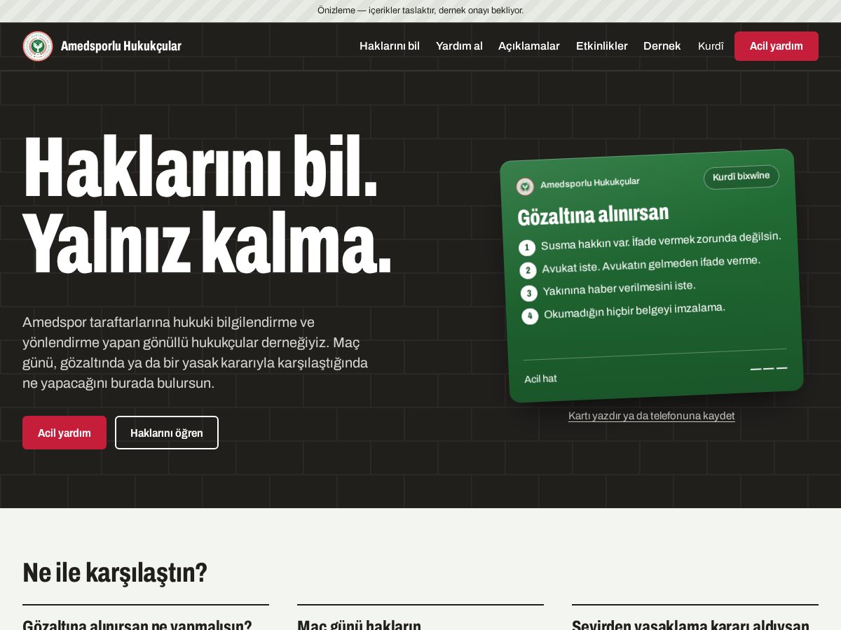 Landing-page snapshot of amedskhukukder.com