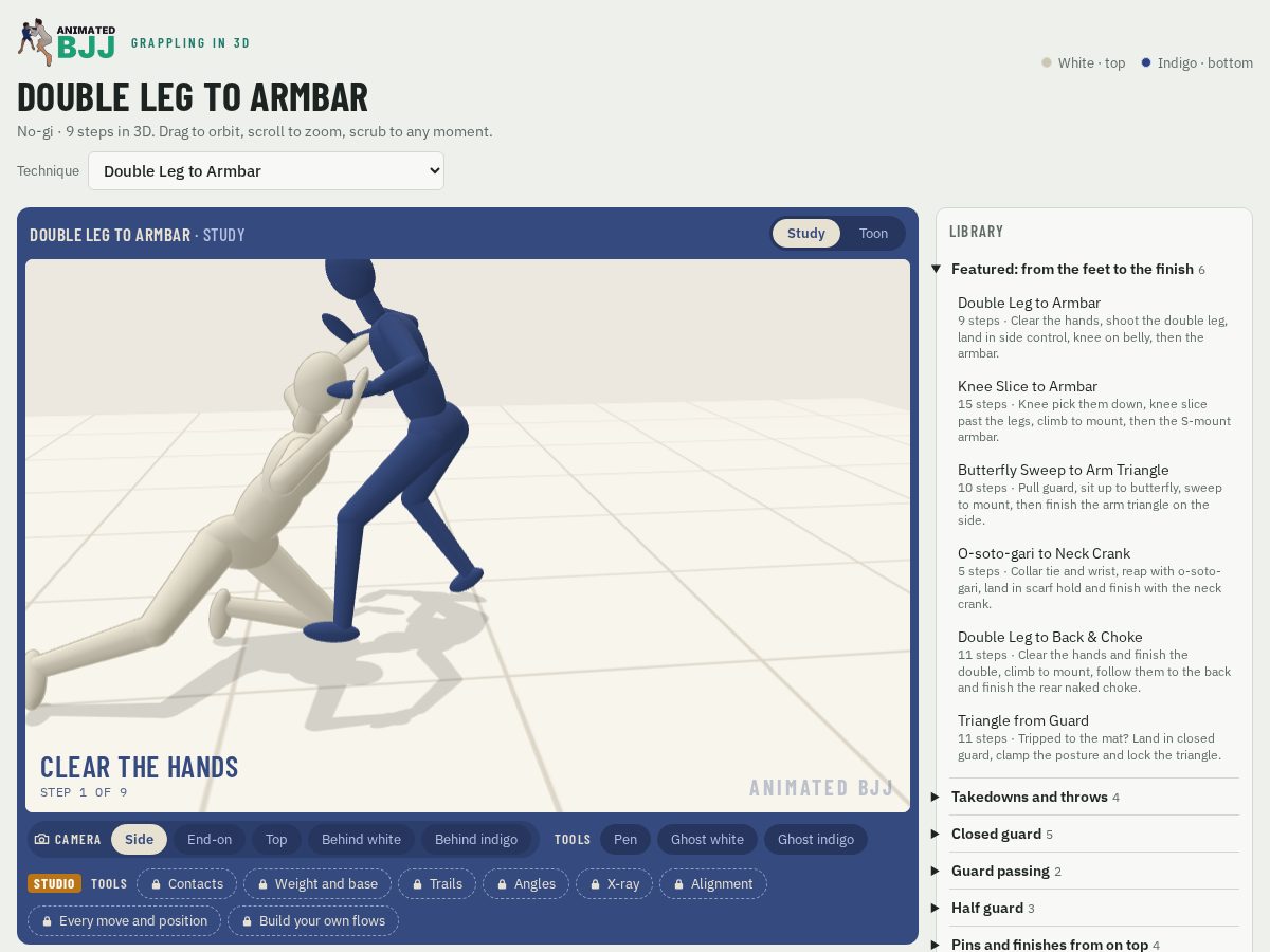Landing-page snapshot of animatedbjj.net