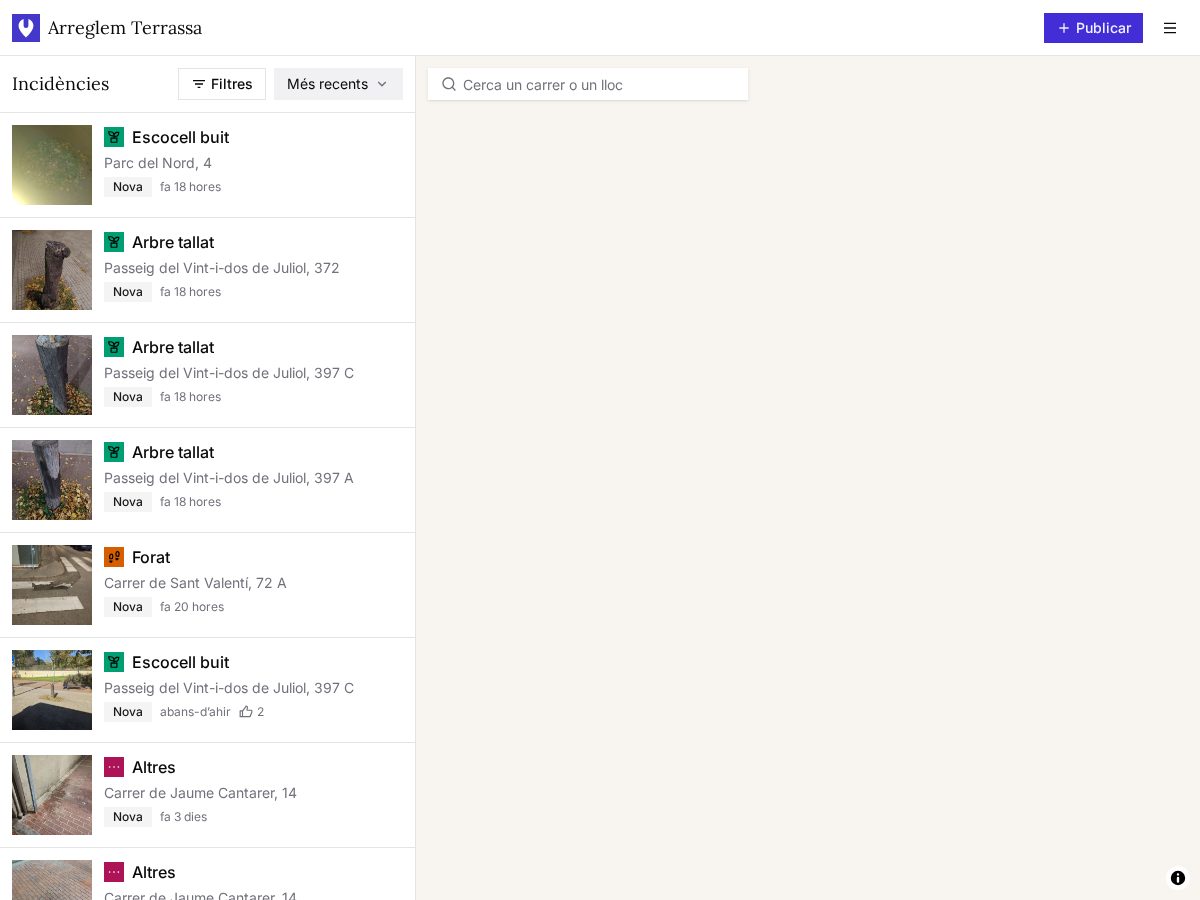 Landing-page snapshot of arreglem.cat