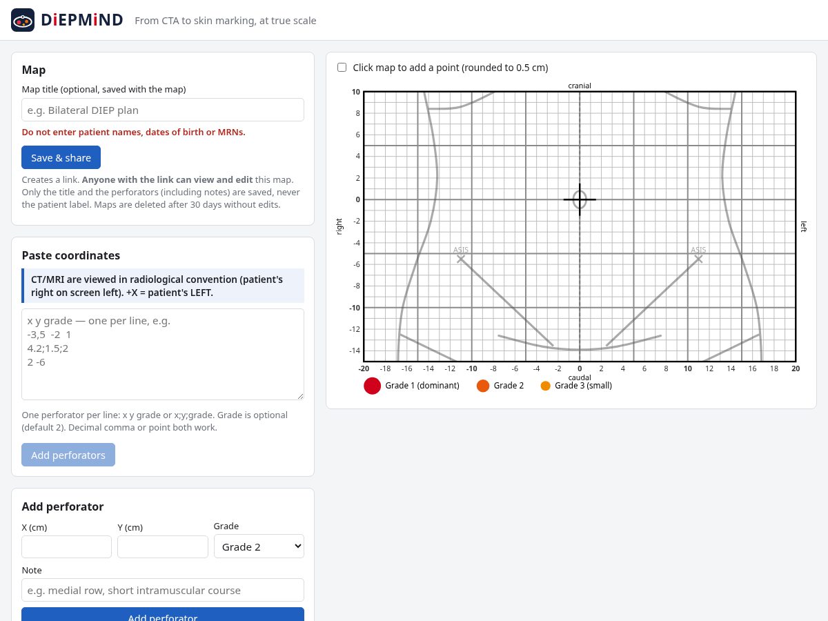 Landing-page snapshot of diepmind.com