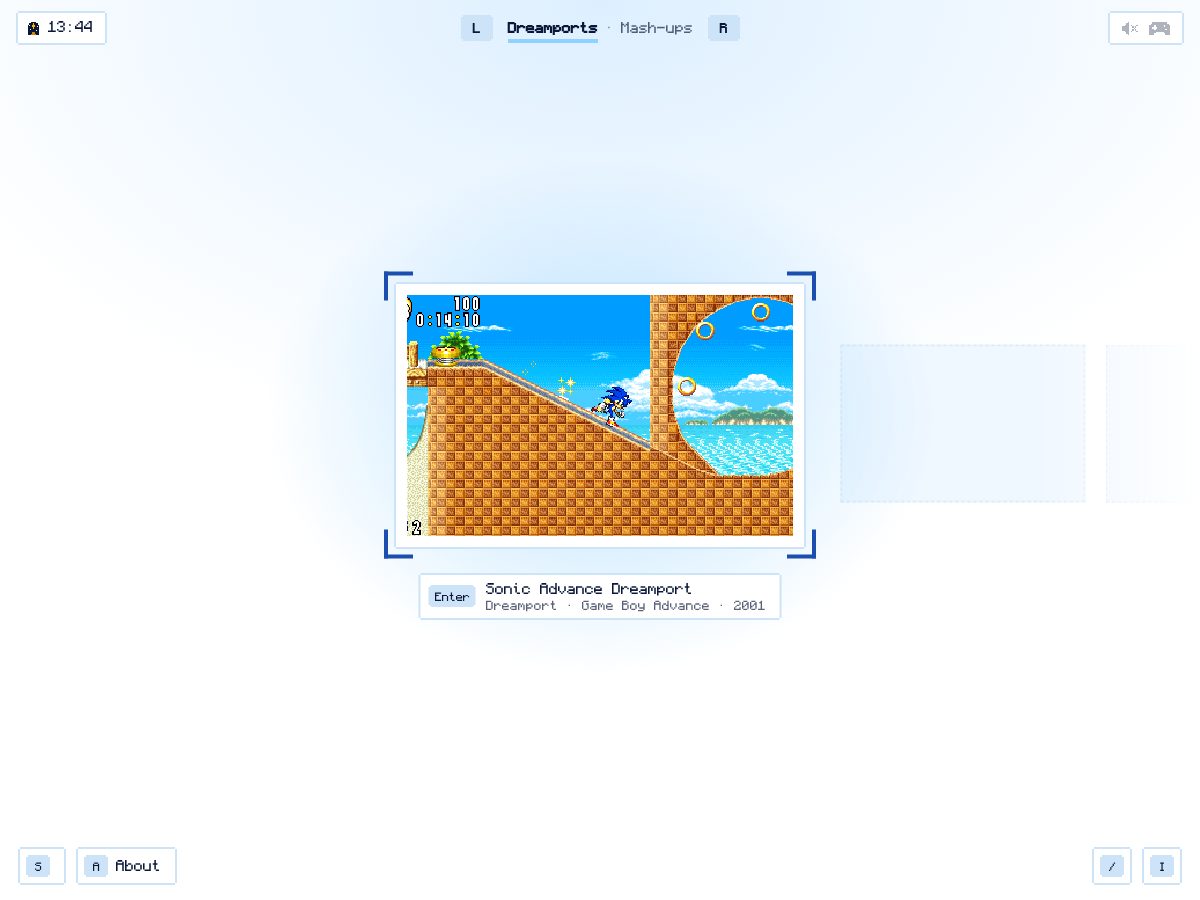 Landing-page snapshot of dreamports.net