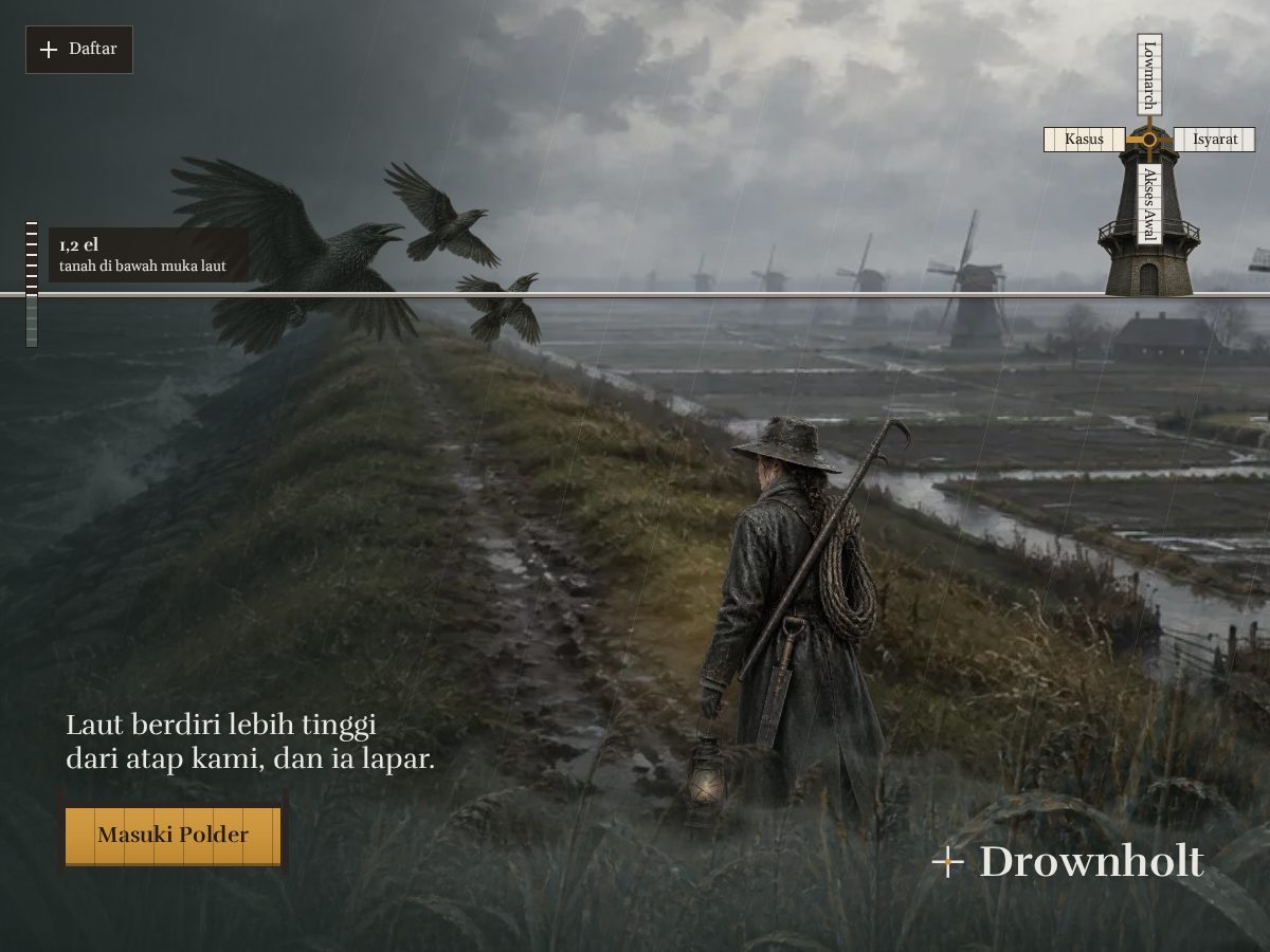 Landing-page snapshot of drownholt.com