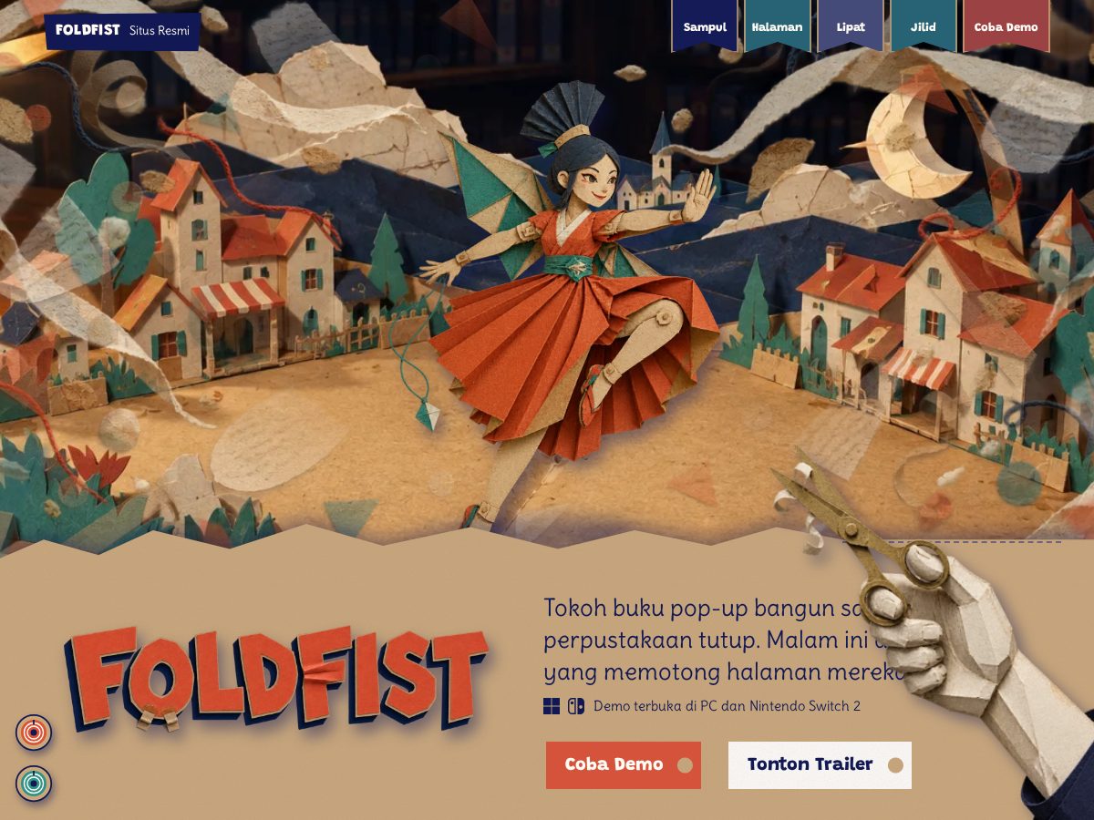 Landing-page snapshot of foldfist.com
