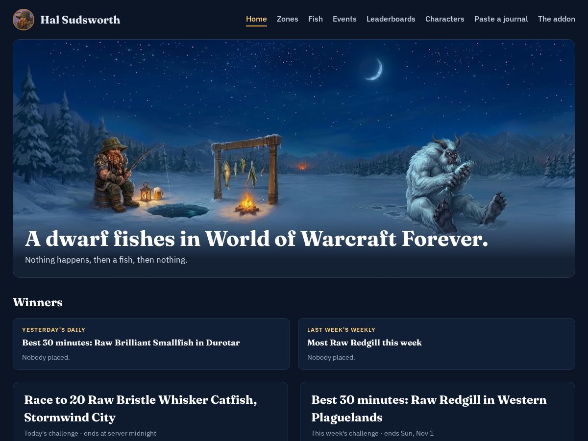 Landing-page snapshot of halsudsworth.com